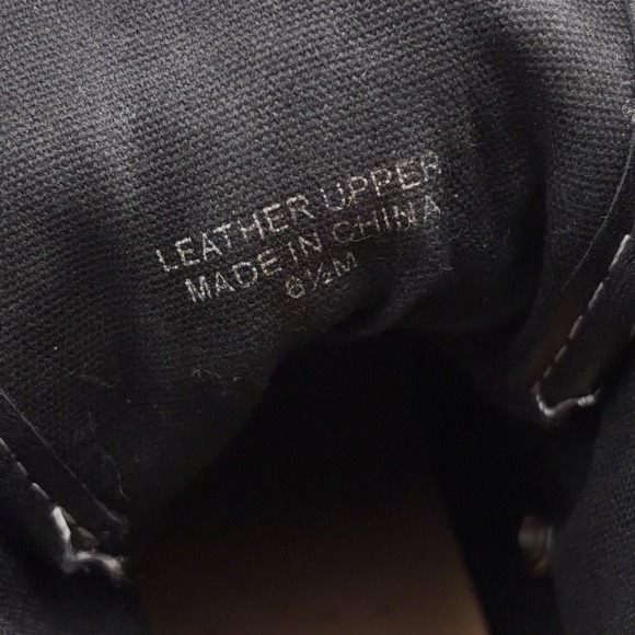 J/Slides NYC Shoes Womens Size 6.5 Black Leather Platform High Top Sneakers Punk - Picture 11 of 12